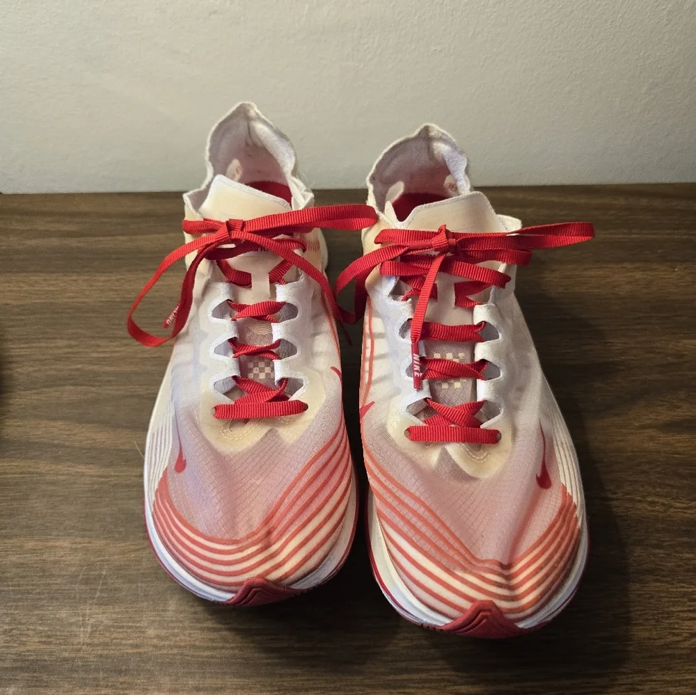 Nike Zoom Fly Sp Sneaker White/university Red Racing Shoes Size 8